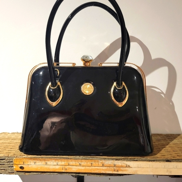 Handbags - SOLD - Elegant Shinny Black Handbag